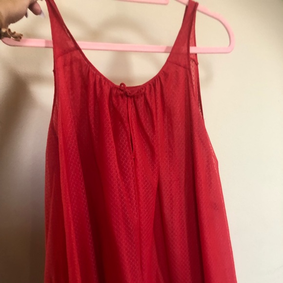 !!!SOLD!!! *RARE* Agent Provocateur Red Mesh Nightgown - Picture 5 of 6